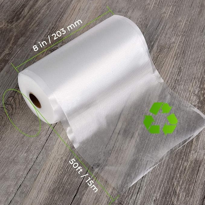 Vacuum Sealer Bags for Food - Seal a Meal Bags Rolls - 8inx20 Rolls 2 Pack - XinBaoLong Commercial Grade Heavy Duty BPA Free 