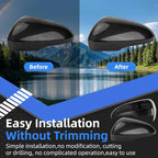 Driver Side Mirror Cover Replacement for Ford Fusion 2013 2014 2015 2016 2017 2018 2019 2020 2021 2022 - Left Side Mirror Covers, Rear View Mirror Cap Accessories Carbon Fibre, With Lamp