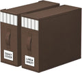 StorageTastic 2 Pack Bed Sheet Closet Organizers and Storage,Sturdy Foldable Storage Containers with Window and Label,Storage
