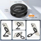 Itramax Magnetic Golf Cart Phone Holder for iPhone 17 Air,Alloy Golf Cart Phone Mount,Dual Sided Magnetic Ring Stand for iPhone 16 Pro Max Plus 15 14 13 12 Mini,Mag/Safe Case,EZGO,Club Car,Yamaha,Icon