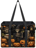 Reusable Grocery Bags Heavy Duty Shopping Bags Foldable Large Tote Bags with Long Handles & Hard Bottom