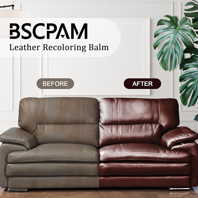 12oz Leather Recoloring Balm & 3.4oz Mink Oil Leather Conditioner kit,White Leather Color Repair Kits for Couches, Leather Co
