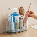 Toothbrush Holders for Bathroom Countertop Organizer, 5 Slots Large Capacity Electric Toothbrush Holder Wall-Mount for Space 