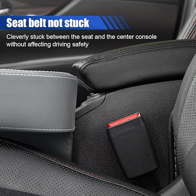 Car Cup Holder, Auto Front Seat Organizer, Multifunctional Cup Drink Holders with PU Leather Cover, Gap Filler Storage Box Coin Bucket Console Side Pocket Cell Mobile Phone Holder (Gray)