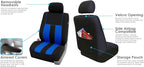 FH Group Car Seat Cover Front Set Striking Striped Car Seat Covers with Front Seat Covers and Rear Split Bench, Universal Fit