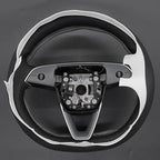 MEWANT DIY Stitching 3D Style Steering Wheel Cover Wrap for Tesla Model 3 Highland 2023-2025/Model Y 2025 Highland for Tesla Model 3/Model Y Accessories(3D Style)