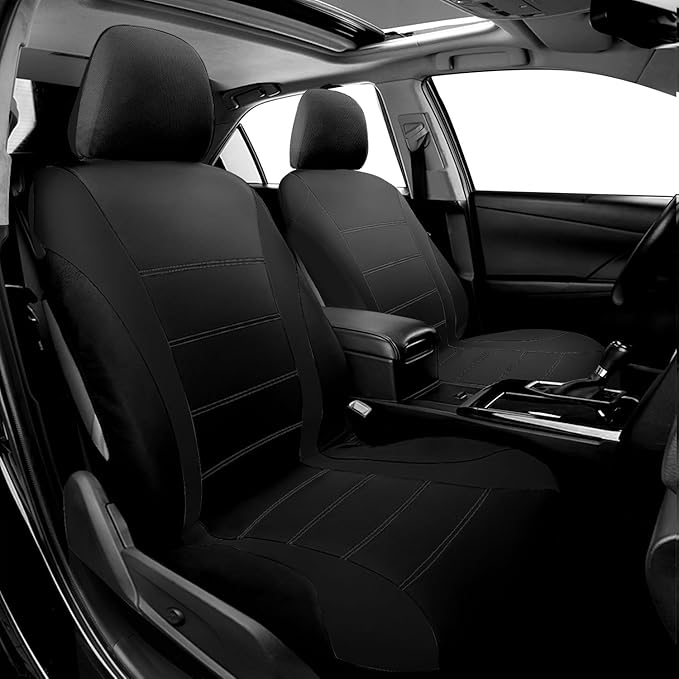 Foneso Car Seat Covers, 100% Breathable with Composite Sponge Inside, Airbag Compatible Universal Fit Accessories Auto for Ca