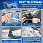Saycker Car Headlight Restoration Kit, Auto Headlight Lens Polish Repair Kit Atomizing Cup Headlight Renovation Tool Auto Res