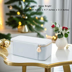 VLANDO Travel Jewelry Box Organizer – Portable PU Leather Jewelry Case with 6/8/12 Zippered Pouches, Compact Storage for Earr