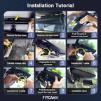 Fitcamx 4K Dash Cam Suitable for Toyota Tacoma & Hybrid 2024-2026, OEM Factory Look, UHD 2160P Video, Built-in WiFi & APP, Lo