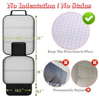 Meolsaek Car Seat Protector for Child Car Seat, Durable 600D Fabric Waterproof Car Seat Cover with Thick Pad Non-Slip Backing