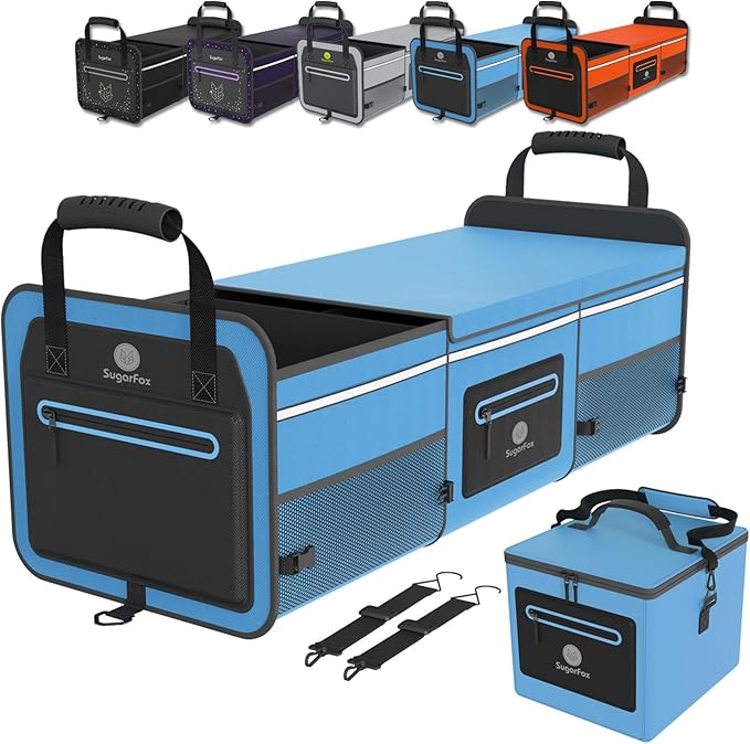95L Car Trunk Organizer & Storage With 26L Ice Pack, Waterproof Foldable | Trunk Organizers for SUVs & Cars, Car Storage Organ