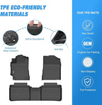 Nilight TPE Floor Mats for Toyota Camry 2015 2016 2017, All Weather Custom Fit Heavy Duty Floor Liners