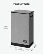 SOLEDI Slim Laundry Hamper with Lid, Narrow Laundry Basket with Removable Bags, Dirty Clothes Hamper with handle, Small Hampe