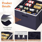 Lifewit 4 Pack Shoe Storage Organizer for Closet, Large Shoe Box Storage Containers with Clear Cover, Foldable Storage Bins F
