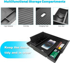 Upgrade Center Console Organizer Compatible with 2025 2026 Ford Expedition Active/Platinum/Tremor/King Ranch - Middle Armrest Storage Box Insert Tray Adopt ABS Material (Not for the 2023-2024 Model)