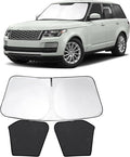 3PCS Car Window Shades Front Windshield Sun Shade Foldable Window Shade Custom Fit for 2013-2021 La-nd Ro-ver Range Rover (Not Fit Range Rover Sport) Shades Anti-UV Rays Block Heat