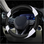 Soft Leather Steering Wheel Cover with Breathable Design and Anti-Slip Grip, Fully Compatible with Tesla, Toyota, Honda, Niss