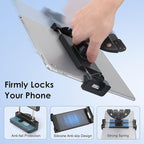 EEEKit 2 in 1 CD Slot Tablet Car Mount, Universal 360° Rotation CD Player Car Phone Holder for 4-11in Devices, Black