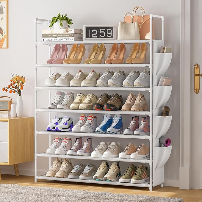 OYREL Shoe Rack 7 Tier Shoe Organizer Shoe Storage 28-35Pairs Shoe Rack for Closet Shoe Rack Organizer Entryway Shoe Holder S