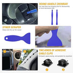 GOOACC 200Pcs Trim Removal Tool, Auto Push Pin Bumper Retainer Clip Set Fastener Terminal Remover Tool Adhesive Cable Clips R