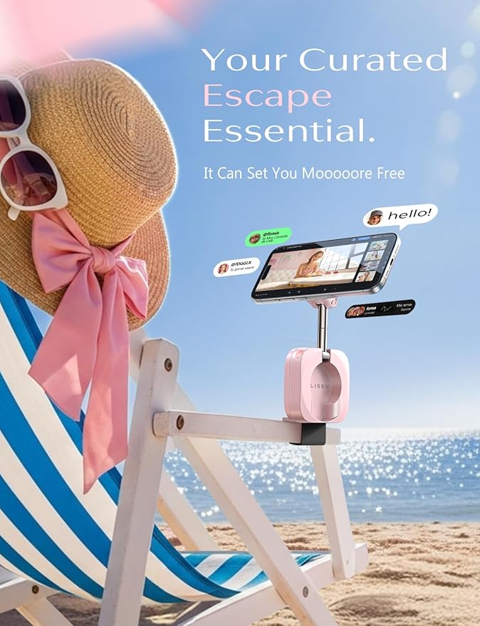 LISEN Easter Basket Stuffers for Teens Boys Girls Adults Gifts: Airplane Travel Essentials Women Phone Holder Pink Room Decor Desk Travel Accessories Cruise Spring Break Essentials 2026