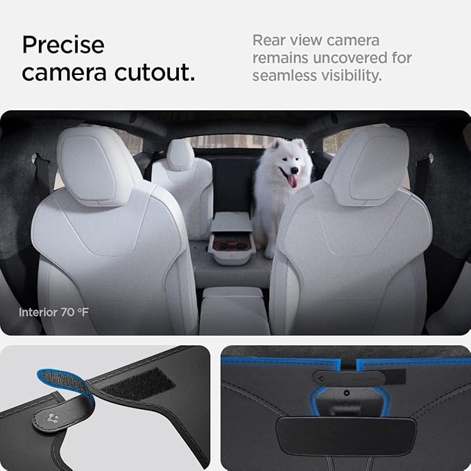 Spigen CryoShade Front Windshield Sunshade for All Tesla Model S 2025/24/23 (2012 to Current)