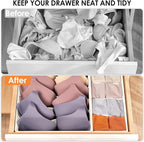 Drawer Organizer Clothes, 8 Pack Dresser Organizer Bins for Baby Clothes, Underwear Sock, Fabric Closet Organization and Stor