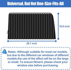XCBYT Car Window Shades - 4 PCS 29.1 * 18.8 inches Car Window Covers 99% UV Glare Protection Car Curtains Keep Cooler Magnetic Side Window Sun Shade for Eating Breastfeeding Taking a nap Camping