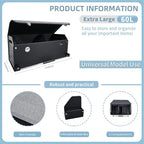 XCF SUV Trunk Organizer, Collapsible Car Trunk Organizer with Lid and Sturdy Handle Car Trunk Leather Storage Box SVU Cargo S