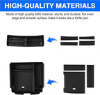 Autorder 2PCS Center Console Organizer for Kia Carnival 2022-2025 2026 Accessories Armrest Storage Box Secondary Insert Tray with Black Anti-Slip Mat（Front Tray + Armrest Organizer）