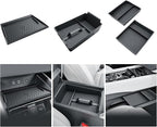 BIBIBO 4Pack for 2025 2026 Nissan Murano Center Console Organizer 2025+ Nissan Murano Console Armrest Tray+Wireless Charging Mat +Under Console Trays 2025 Murano Insert Organizer 2025 Murano