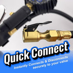 Chuck Mates Premium 1/4" NPT Quick-Connect Tire Inflator Chuck with SimpleSeal - Closed-Type (2 Pack)