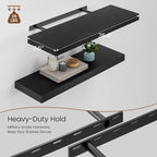 Heimlove 12inch Deep Floating Shelves for Wall, Mounted Shelves 36" W x 12" D x 1.5" H, wall Shelf for Bedroom Living Room Ba