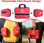 All-in-One Premium 530 Piece Emergency First Aid Kit, Large Medical Kit for Home, Car, Camping, Travel, Hiking, Sports & Outd