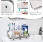 GFWARE Toothbrush Holders for Bathrooms Countertop Organizer - Kids Electric Toothbrush and Toothpaste Holder Detachable 7 Sl