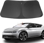 Front Windshield Sun Shade Foldable Car Front Window Sun Shade Windshield Shade Custom Fit for 2022-2026 Kia EV6 Block UV Rays Accessories Heat Keep Cooler