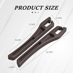 2PCS Car Seat Gap Filler Organizer, Multifunctional Car Gap Filler with Fill and Storage Function for Storing Phones Keys Cards, Universal No Drop Seat Guard for Cars (Brown)