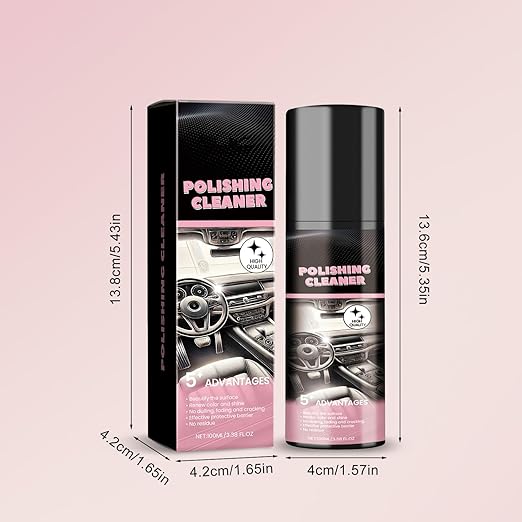 Car Interior Cleaner,Vehicle Interior Polish,Interiors Detailer Spray,Total Cars Interior Cleaner Rejuvenation,Decontaminatio