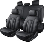 Car Seat Covers,5 Seats Automotive Seat Covers,Breathable Car Seat Protector Waterproof Leather Car Seat Covers for SUV, Seda
