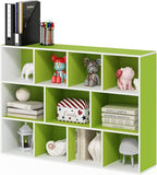 Furinno LUDER Book Shelf, 11-Cube Bookshelf, Reversible Bookcase, 9.4 x 29.1 x 41.7, Easy Assembly, for Living Room, Bedroom,