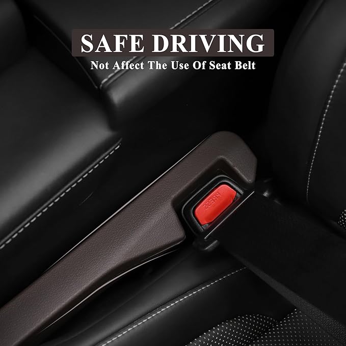 UREHEPO Car Seat Gap Filler, 2PCS Car Gap Filler Organizer, Car Inserts Between Seats, Car Interior Accessories for Men and Women, Universal Side Seat Gap Filler for Car Truck SUV (Brown)