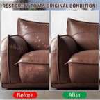 Medium Brown Leather Recoloring Balm with 100ml Mink Oil,Leather Couch Scratch Remover,Leather Repair kit for Vinyl Furniture