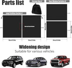Car Privacy Curtain Universal Car Divider Curtain Between Rear Seat Auto Blackout Curtains Cars Sun Shades Side Window Shades Kit for Travel Camping Nap Sleeping(B)