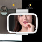 LED Sun Visor Mirror,Car Sun Visor Vanity Mirror,Built in Surround LED Lights with Touch Screen, with Retractable Back Clip for Universal Sun Visor