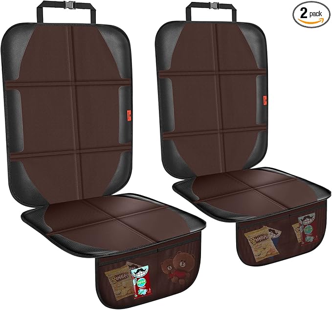 Car Seat Protector,2 Pack Automotive Seat Protectors Baby Carseat Pad Waterproof & Durable 600D Fabric for Child Baby Car Sea