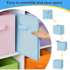 Cupic Cupid 13 Inch Storage Cube, Fabric Cube Storage Bin with Handles, Storage Cube Organizer for Clothes and Toys, Collapsi