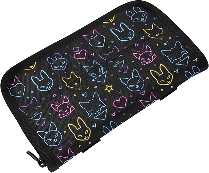 Car Tissue Holder Car Visor Organizer Tissue Box Holder for Car Sun Visor Organizer with Car Vehicle Accessories Essentials Interior for Women Men Neon Bunny Fox Geometric