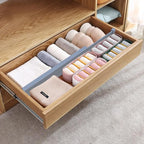 ANTOWIN Bamboo Drawer Dividers Organizers, Expandable Drawer Separators Splitter,17-22 inches Long Adjustable Spring-loaded O