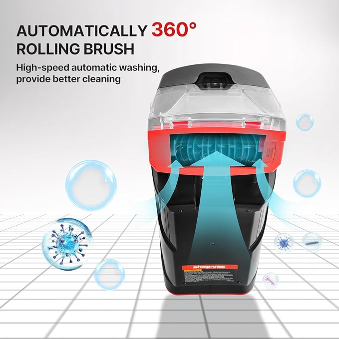 Shop-Vac 3-in-1 Cordless Spot Cleaner, Handheld Upholstery Cleaner with Spray, Rolling Brush and 5.5kPa Suction, 2 Water Tank